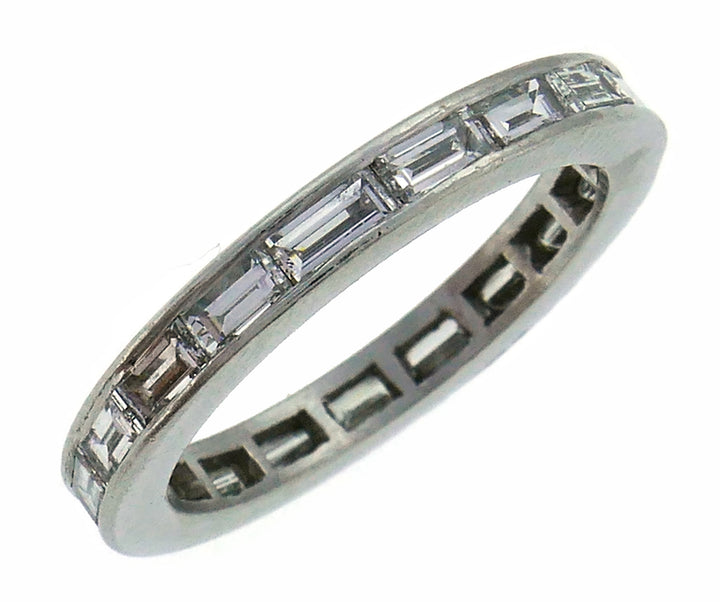 Diamond Platinum Eternity Band Ring