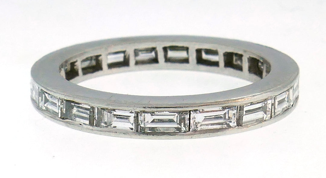 Diamond Platinum Eternity Band Ring