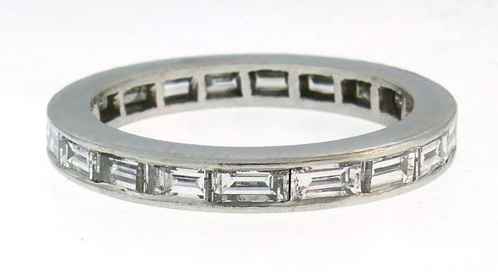 Diamond Platinum Eternity Band Ring