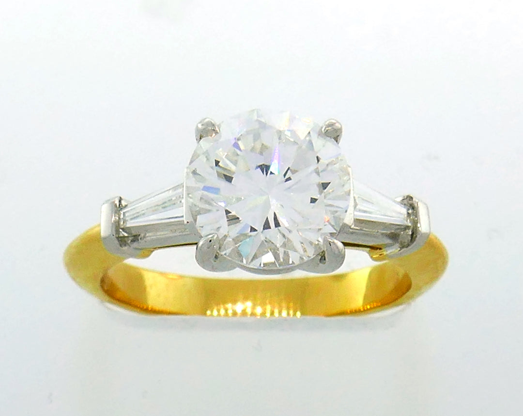 Tiffany & Co. Diamond Yellow Gold Ring 2.02-ct F VVS1 GIA