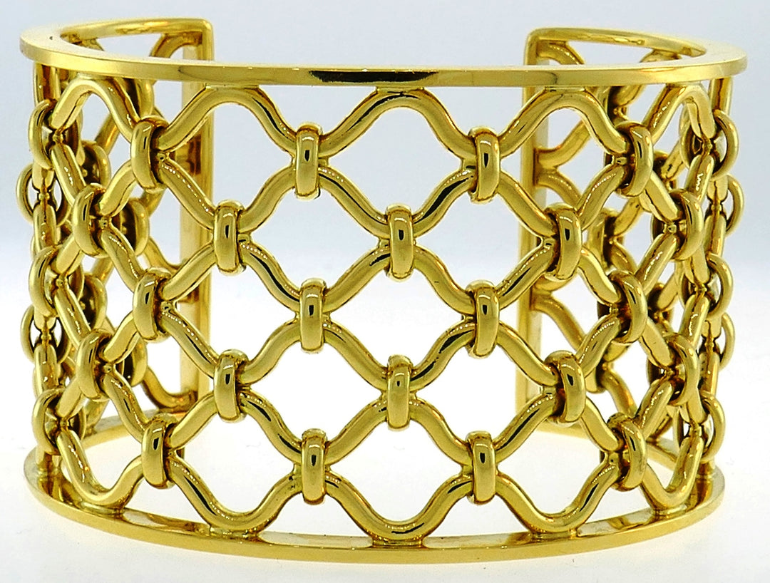 Verdura Kensington Yellow Gold Cuff Bracelet