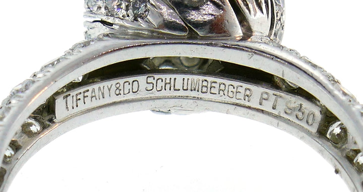 Tiffany & Co. Schlumberger Diamond Platinum Buds Ring