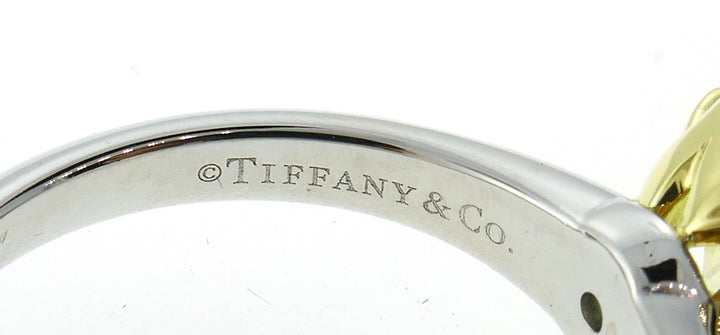 Tiffany & Co. Fancy Intense Yellow Diamond Platinum Ring