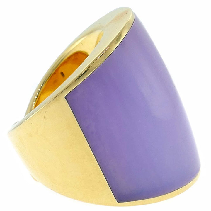 Vhernier Vague Chalcedony Yellow Gold Ring