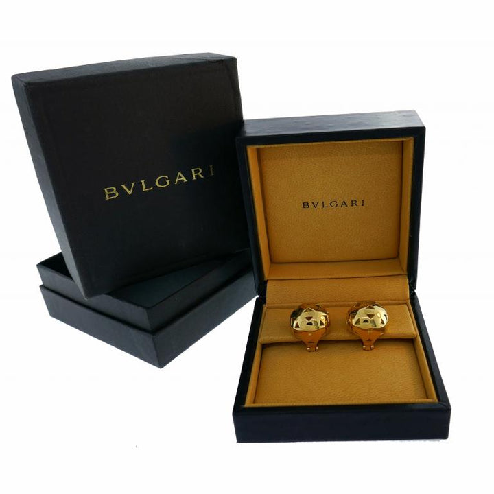 Vintage Bvlgari Yellow Gold Earrings Bulgari Clip-on