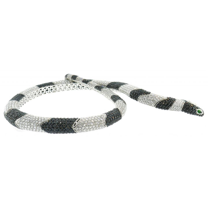 De Grisogono Diamond White Gold Snake Necklace