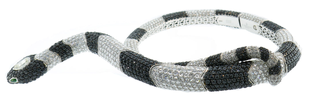 De Grisogono Diamond White Gold Snake Necklace