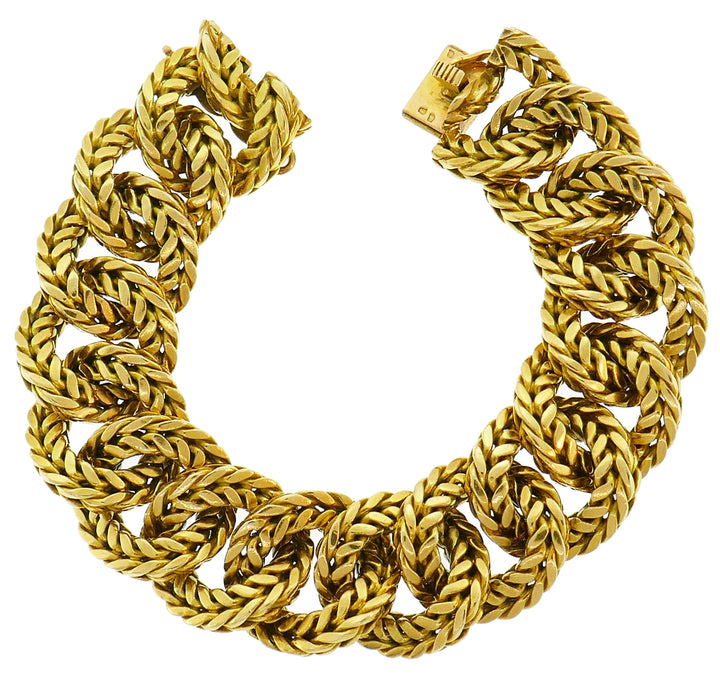 Van Cleef & Arpels Yellow Gold Link Chain Bracelet