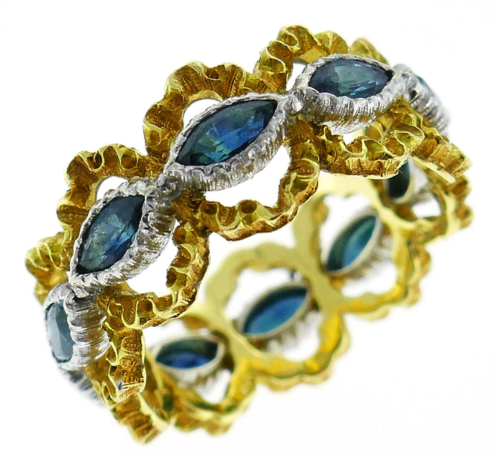 Buccellati Sapphire Gold Band Ring