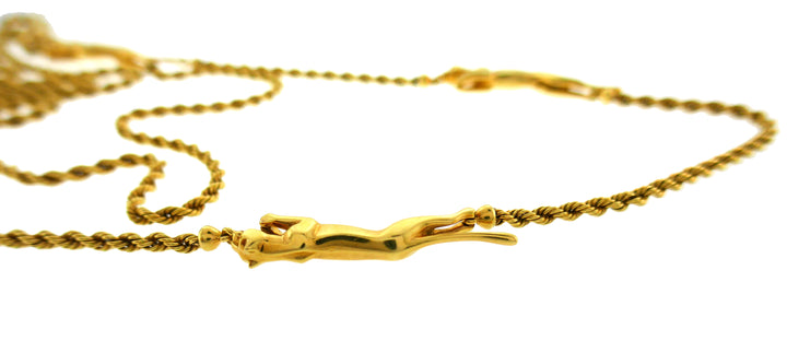 Cartier Yellow Gold Panthere Chain Necklace