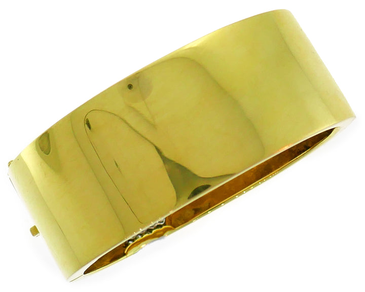 Trabert & Hoeffer Diamond Gold Bangle Bracelet