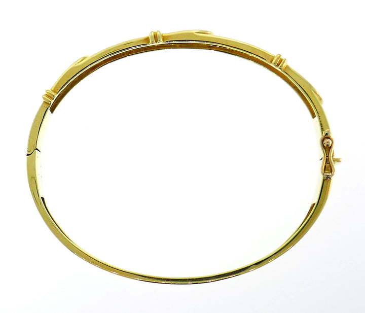 Cartier Diamond Yellow Gold Bangle Bracelet