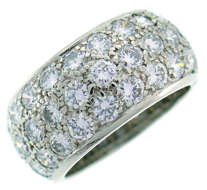 Van Cleef & Arpels Diamond Platinum Eternity Band Ring