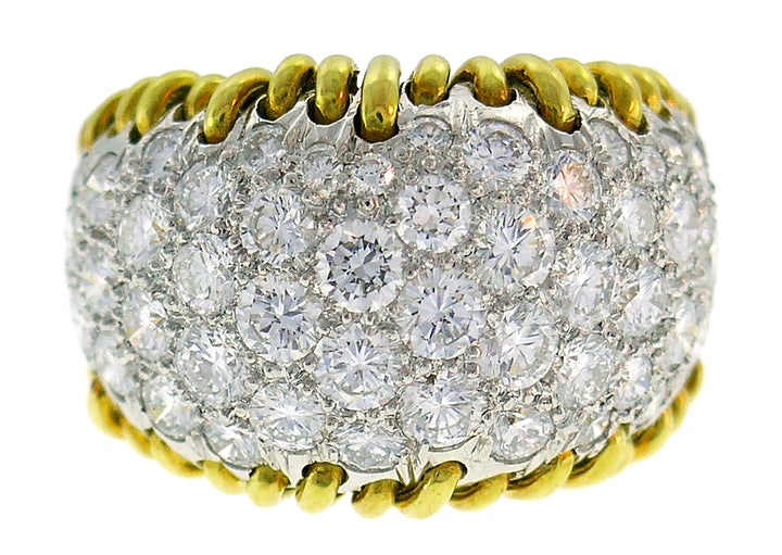 Tiffany & Co. Schlumberger Band Ring in Yellow Gold and Platinum