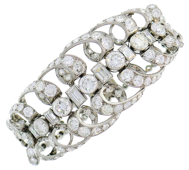 Art Deco Chaumet Diamond Platinum Bracelet