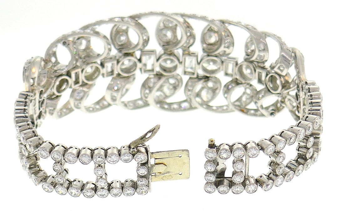 Art Deco Chaumet Diamond Platinum Bracelet