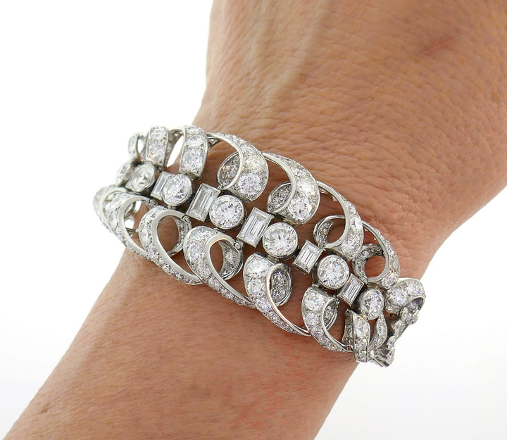 Art Deco Chaumet Diamond Platinum Bracelet