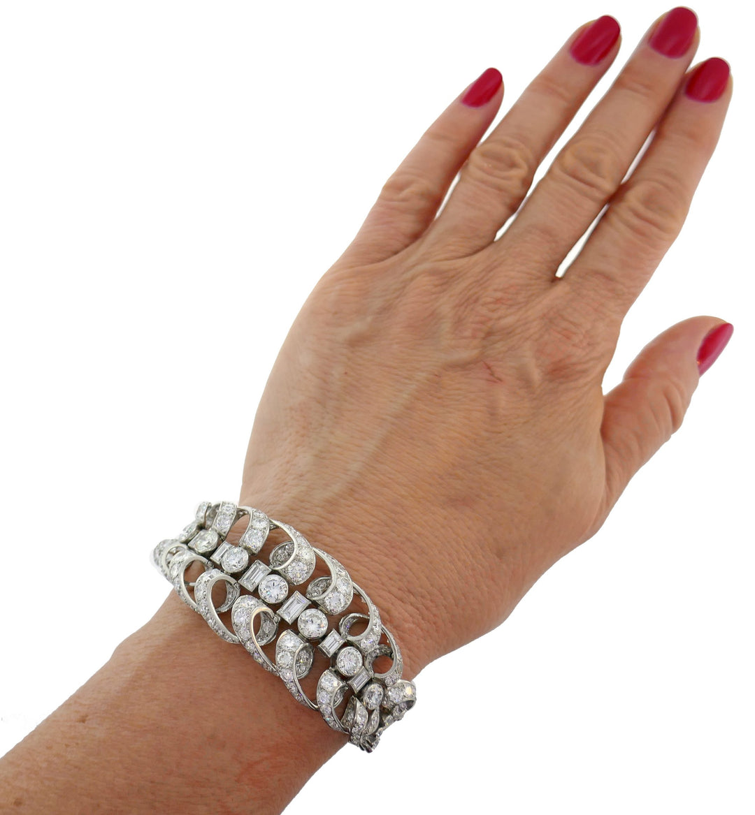 Art Deco Chaumet Diamond Platinum Bracelet