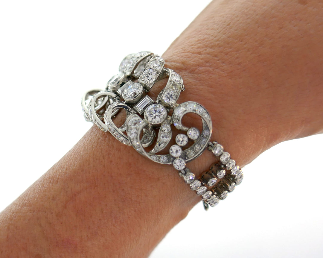 Art Deco Chaumet Diamond Platinum Bracelet