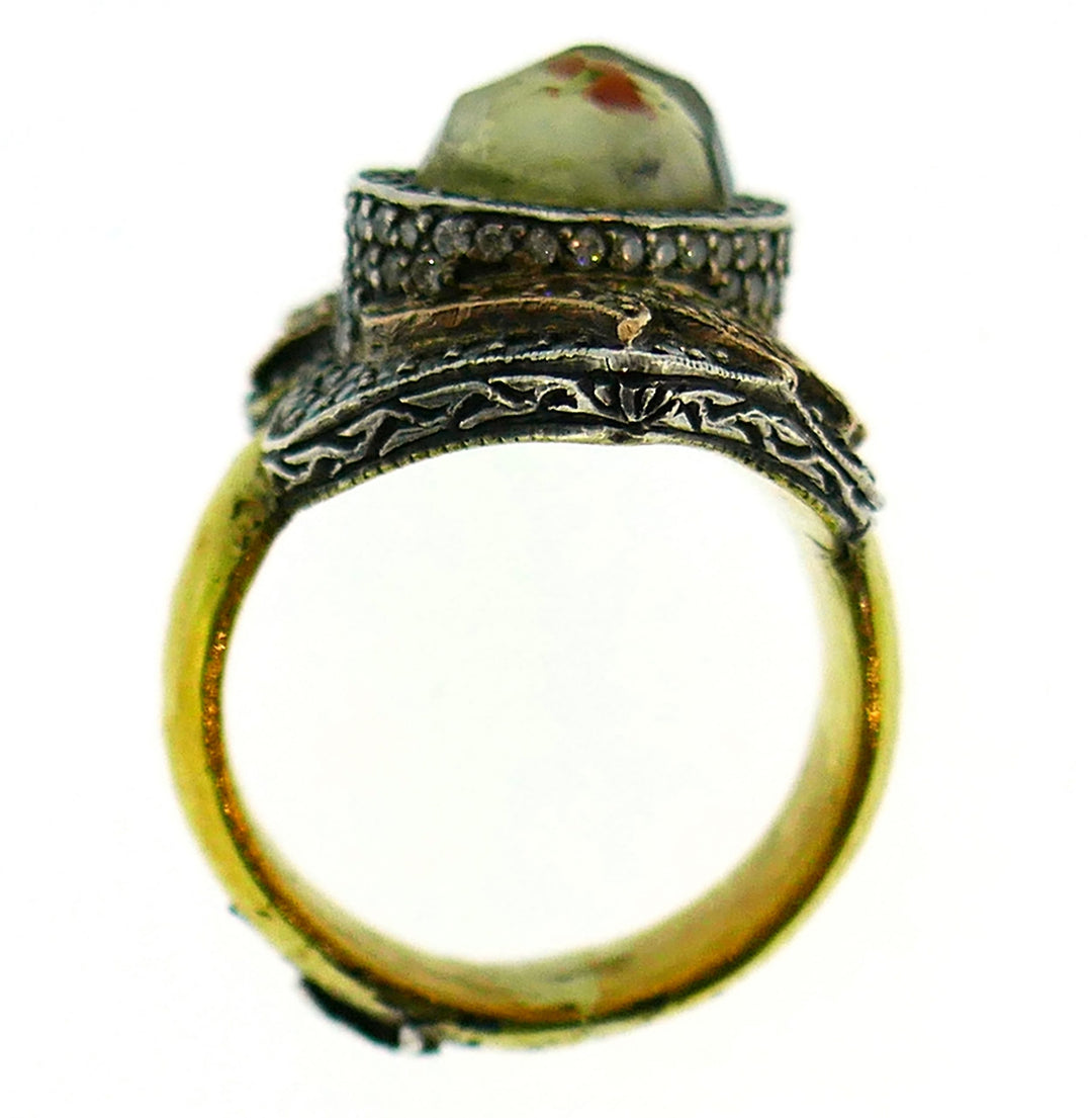 Sevan Bicakci Silver Yellow Gold Ring with Gemstones