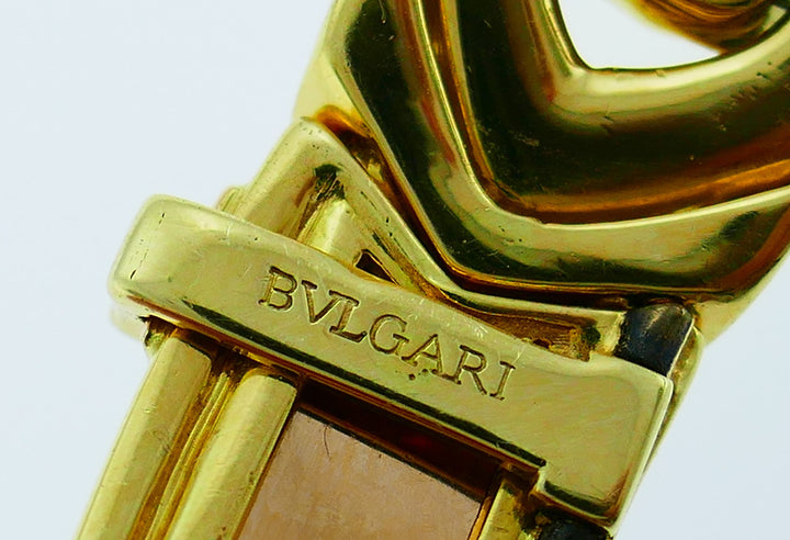 Bvlgari Diamond Yellow Gold Necklace, 1980s Bulgari