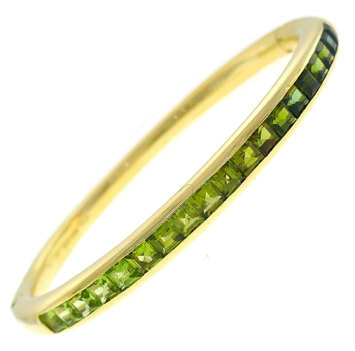 Bvlgari Multi-Gem Yellow Gold Bangle Bracelet Bulgari