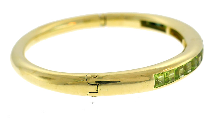 Bvlgari Multi-Gem Yellow Gold Bangle Bracelet Bulgari