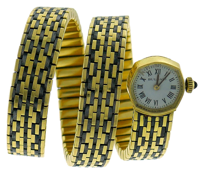 Bvlgari Vintage Gold Wrap Bracelet Watch Bulgari