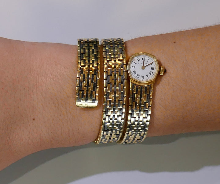 Bvlgari Vintage Gold Wrap Bracelet Watch Bulgari