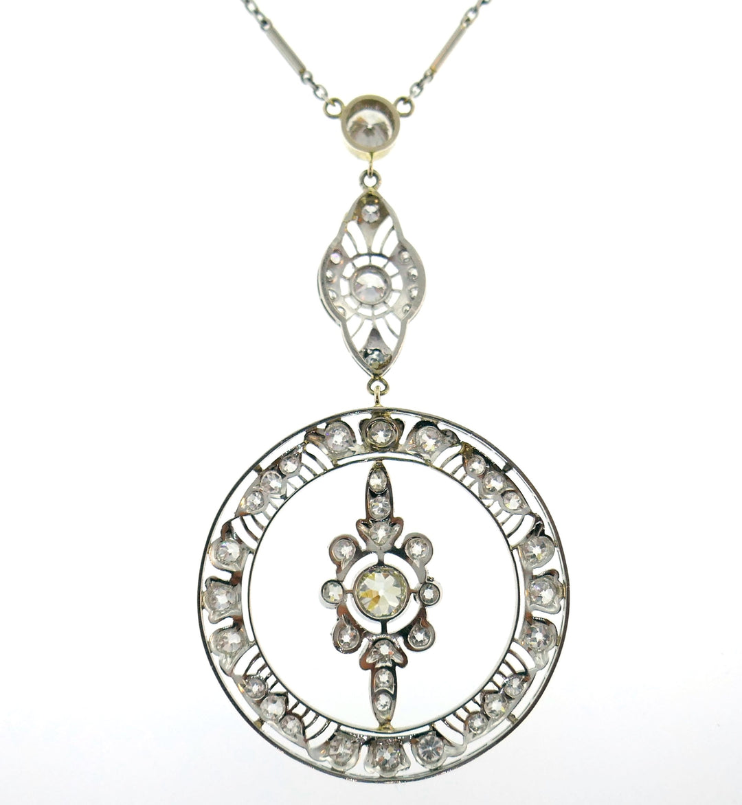 Art Deco Diamond Platinum Necklace