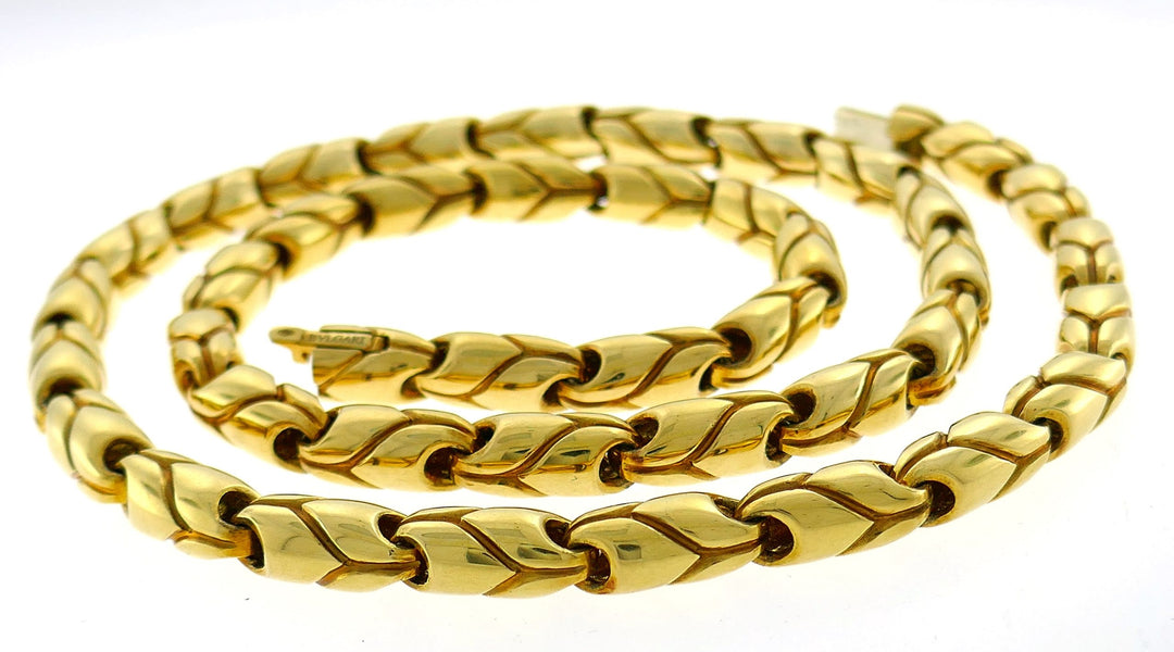 Bvlgari Yellow Gold Chain Necklace Bulgari, 1970s