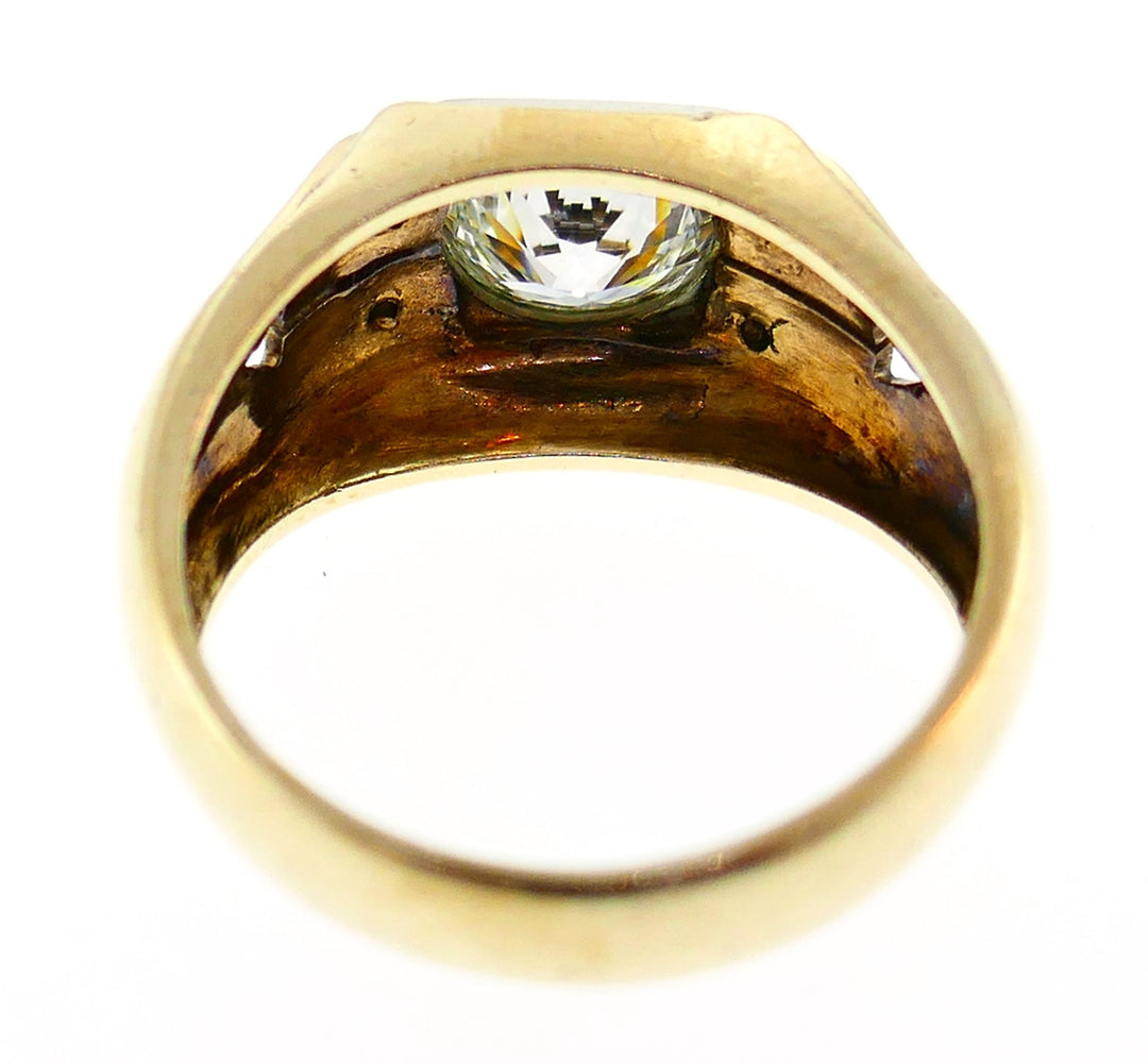 Victorian Old European Cut Diamond Gold Ring