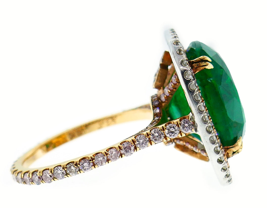 Lorraine Schwartz Emerald Diamond Gold Ring