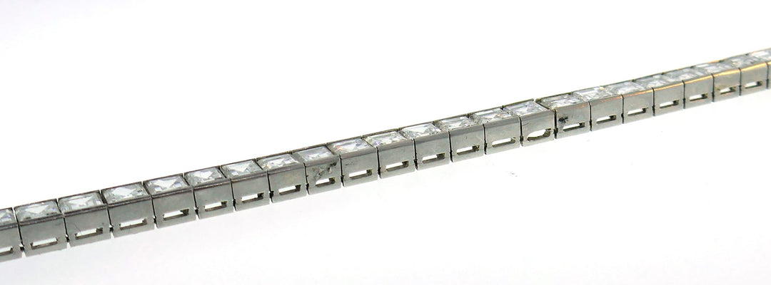 Boucheron Diamond Platinum Tennis Line Bracelet 1950s