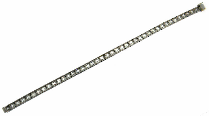 Boucheron Diamond Platinum Tennis Line Bracelet 1950s