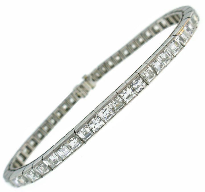 Tiffany & Co. Diamond Platinum Tennis Line Bracelet 1950s