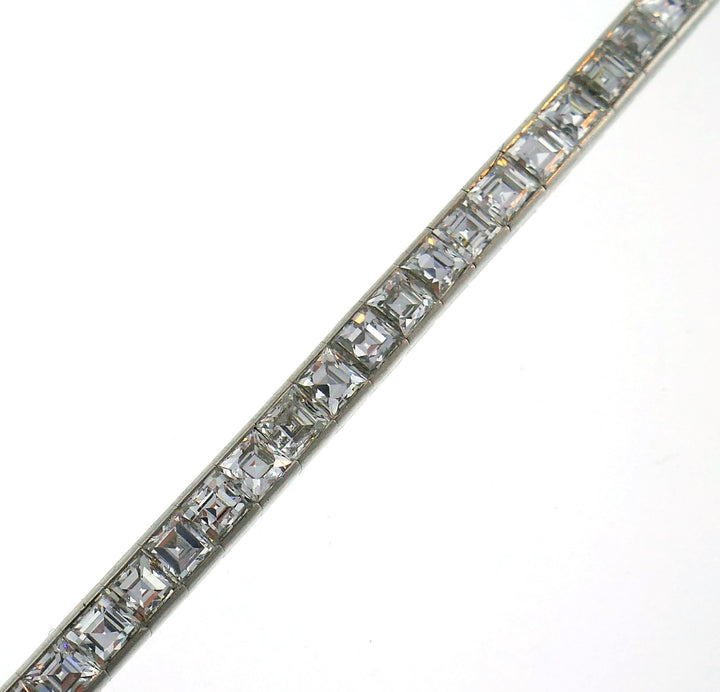 Tiffany & Co. Diamond Platinum Tennis Line Bracelet 1950s