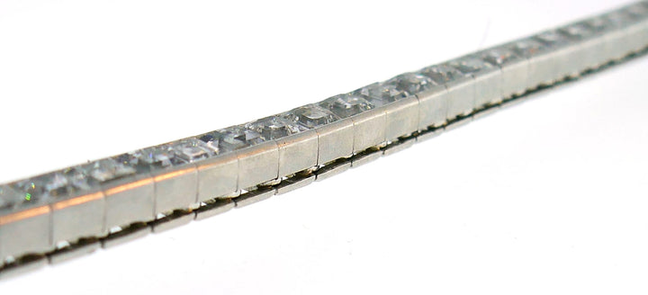 Tiffany & Co. Diamond Platinum Tennis Line Bracelet 1950s