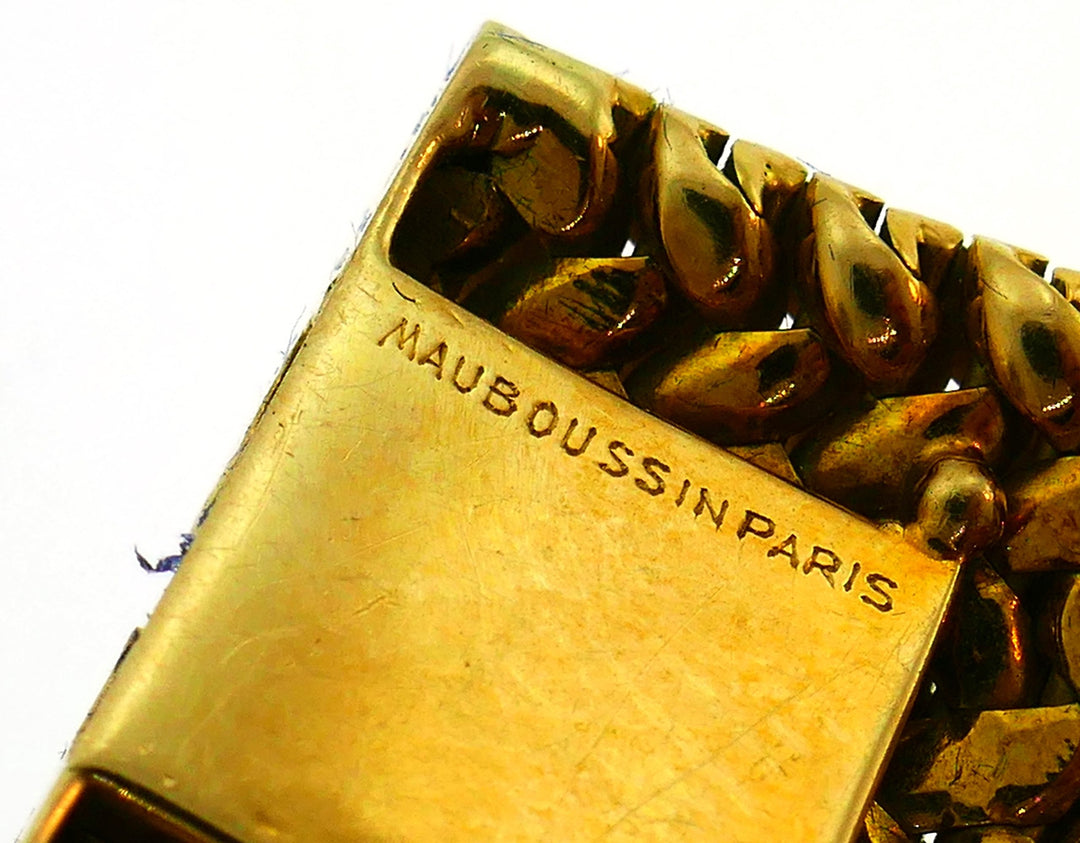 Vintage Mauboussin L’Enfant 18k Gold Bracelet