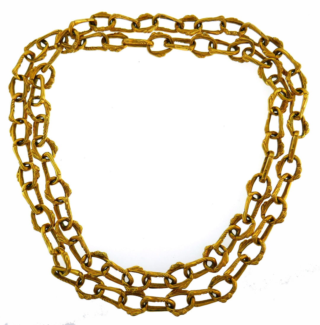 Boucheron Yellow Gold Chain Necklace, 1970s