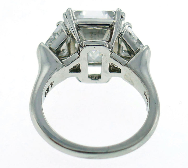 Harry Winston Diamond Platinum Ring 4.03-ct E VS1 GIA