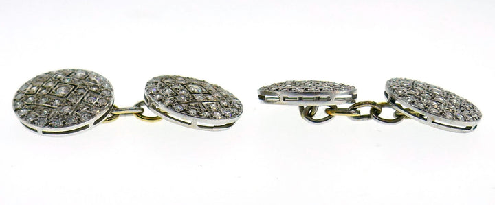 Art Deco Diamond Platinum Cufflinks