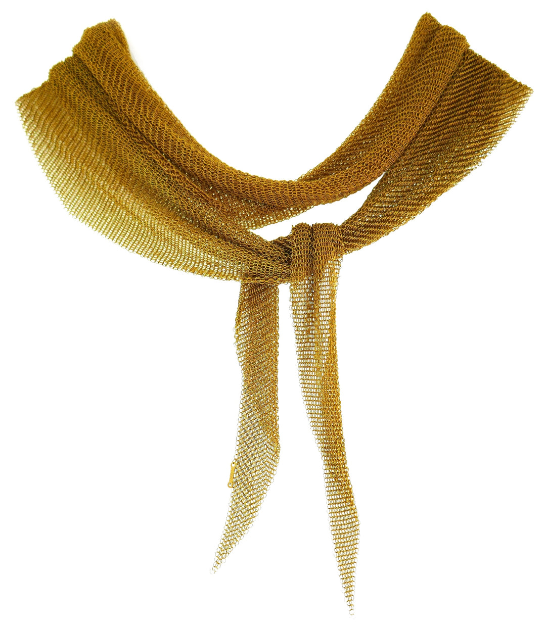 Tiffany Peretti Gold Mesh Scarf Necklace Large – Nadine