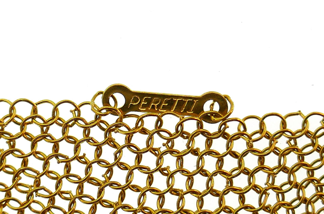 Tiffany & Co. Peretti Gold Mesh Scarf Necklace Large