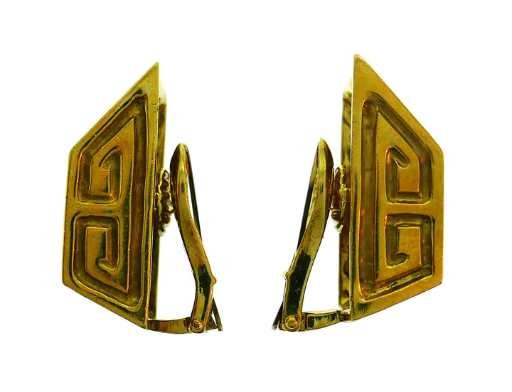 Vintage Wander Yellow Gold Earrings