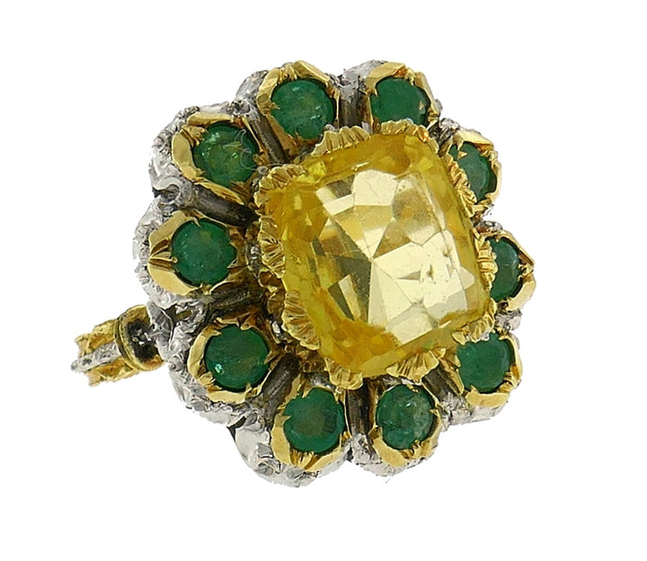 Mario Buccellati Yellow Sapphire 18k Gold Ring Estate Jewelry