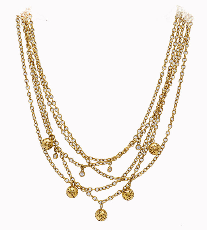 Vintage Poiray 18k Gold Chain Necklace French