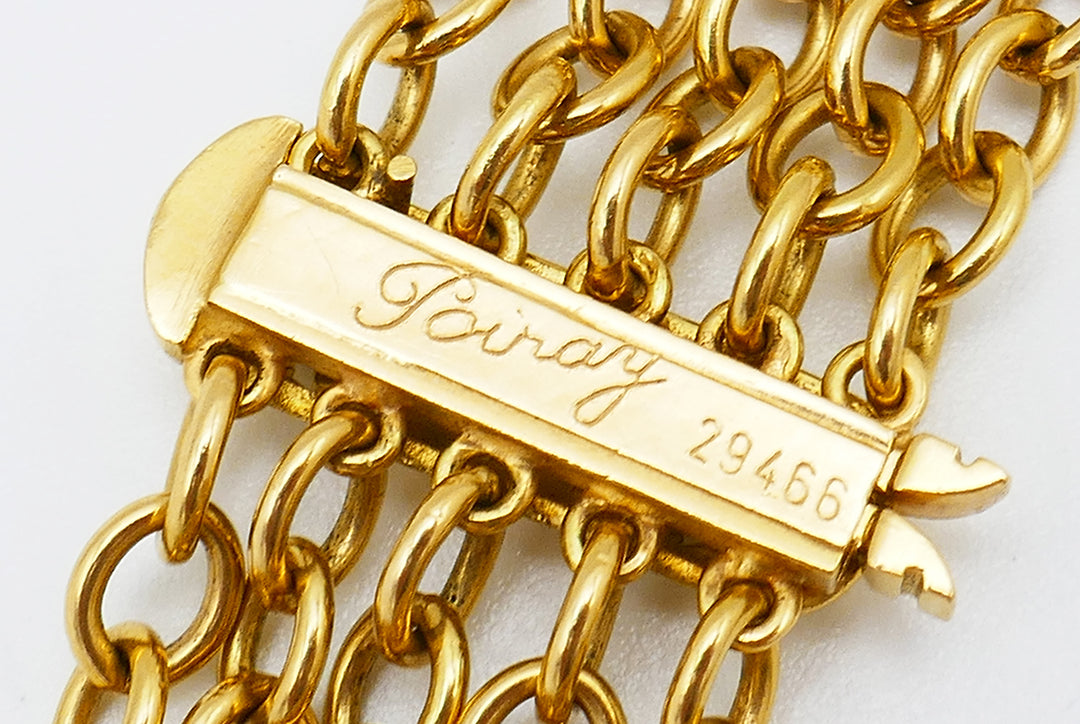 Vintage Poiray 18k Gold Chain Necklace French