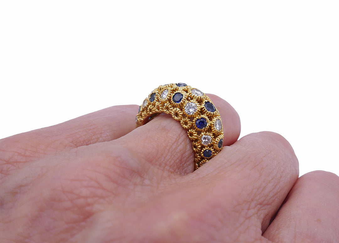 Vintage Van Cleef & Arpels Ring Band 18k Gold Estate Jewelry