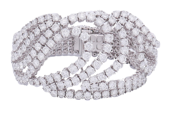 Boucheron Bracelet 18k White Gold Diamond Estate Jewelry